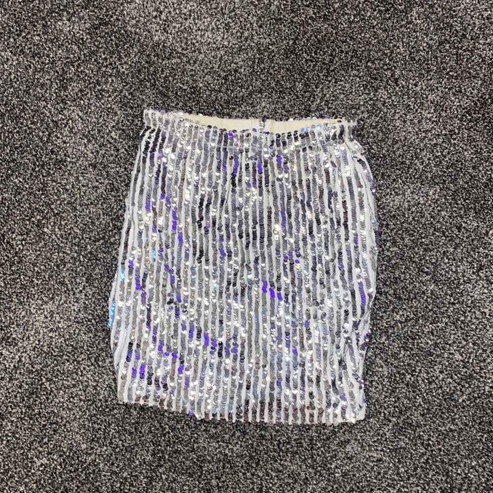 Sparkly skirt.